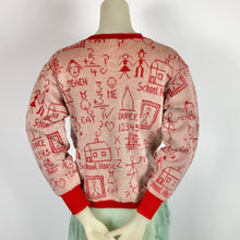 Load image into Gallery viewer, 1940s Jantzen "School Daze" Cardigan Sweater