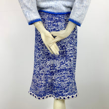 Load image into Gallery viewer, 1960s Chenille and Metallic Lurex Knit Skirt w/ Ring Trim