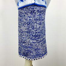 Load image into Gallery viewer, 1960s Chenille and Metallic Lurex Knit Skirt w/ Ring Trim
