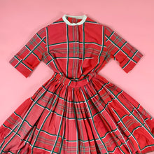 Load image into Gallery viewer, 1950s Woven Plaid 2 pc Set