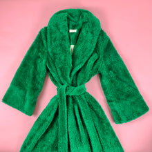 Load image into Gallery viewer, 1960s Monster Green Faux Fur Robe