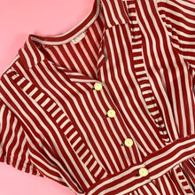 Load image into Gallery viewer, 1940s Candy Striped Shirtwaist Dress