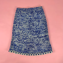 Load image into Gallery viewer, 1960s Chenille and Metallic Lurex Knit Skirt w/ Ring Trim