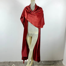 Load image into Gallery viewer, 1920s/ 1930s Silk Velvet Draped Wrap Dress/ Robe