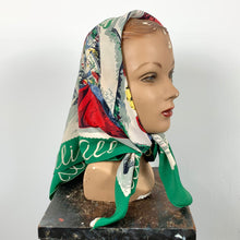 Load image into Gallery viewer, 1940s "Calling All Girls" Magazine Cover Novelty Print Scarf