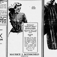 Load image into Gallery viewer, 1940s Jantzen "School Daze" Cardigan Sweater