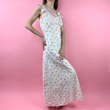 Load image into Gallery viewer, 1930s Printed Feedsack Gown With Double Straps and Bows