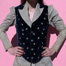 Load image into Gallery viewer, Victorian Cockroach Embroidered Corduroy Vest