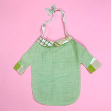 Load image into Gallery viewer, 1920s Celery Green & Plaid Shirt Shaped Bag