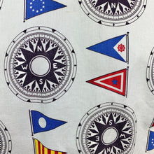 Load image into Gallery viewer, 1950s Sailcloth Jacket w/ Nautical Flag Novelty Print