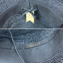 Load image into Gallery viewer, 1940s Dobbs Tilted Straw Top Hat