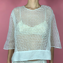 Load image into Gallery viewer, 1920s Eyelet Organdy & Cotton Voile Blouse