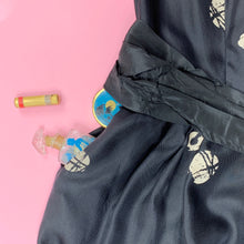 Load image into Gallery viewer, 1940s Printed Silk Dress With Sash