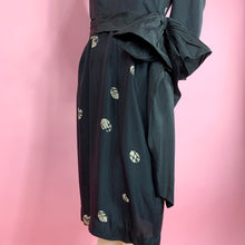 Load image into Gallery viewer, 1940s Printed Silk Dress With Sash