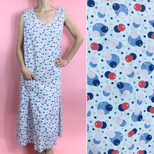 Load image into Gallery viewer, 1920s Bubble Print Cotton Dress