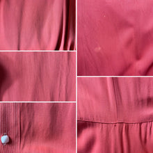 Load image into Gallery viewer, 1940s Raspberry Gaberdine Utility Dress