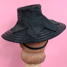 Load image into Gallery viewer, Early 1940s Wide Brim Glossy Tilt Hat