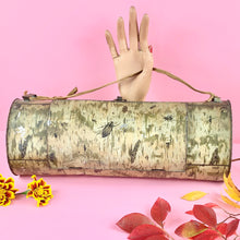 Load image into Gallery viewer, Antique Victorian Birch Log Vasculum W/ Beetles & Flies