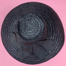 Load image into Gallery viewer, Early 1940s Wide Brim Glossy Tilt Hat