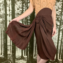 Load image into Gallery viewer, 1940s Sequin & Color Block Rayon Crepe Dress