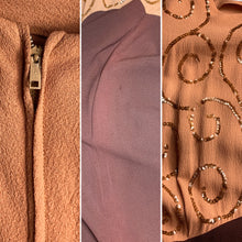 Load image into Gallery viewer, 1940s Sequin & Color Block Rayon Crepe Dress