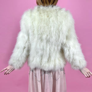 1970s Maribou Feather Jacket