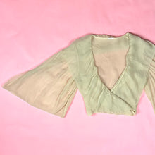 Load image into Gallery viewer, 1930s Crinkle Silk Chiffon Wrap Blouse
