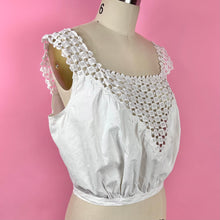 Load image into Gallery viewer, Edwardian Corset Cover w/ Crochet V Neck
