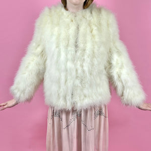 1970s Maribou Feather Jacket