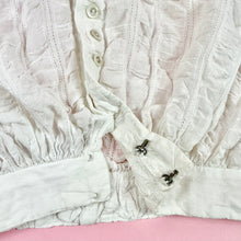 Load image into Gallery viewer, 1860s Puckered cotton blouse
