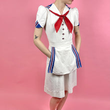 Load image into Gallery viewer, Documented 1941 Patriotic 3 Piece Dress Set
