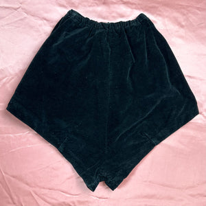 1930s High Waist Velveteen Shorts