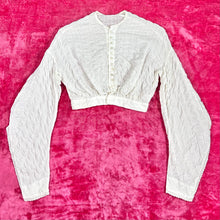 Load image into Gallery viewer, 1860s Puckered cotton blouse
