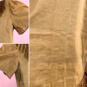 1860s Silk Fringe Blouse