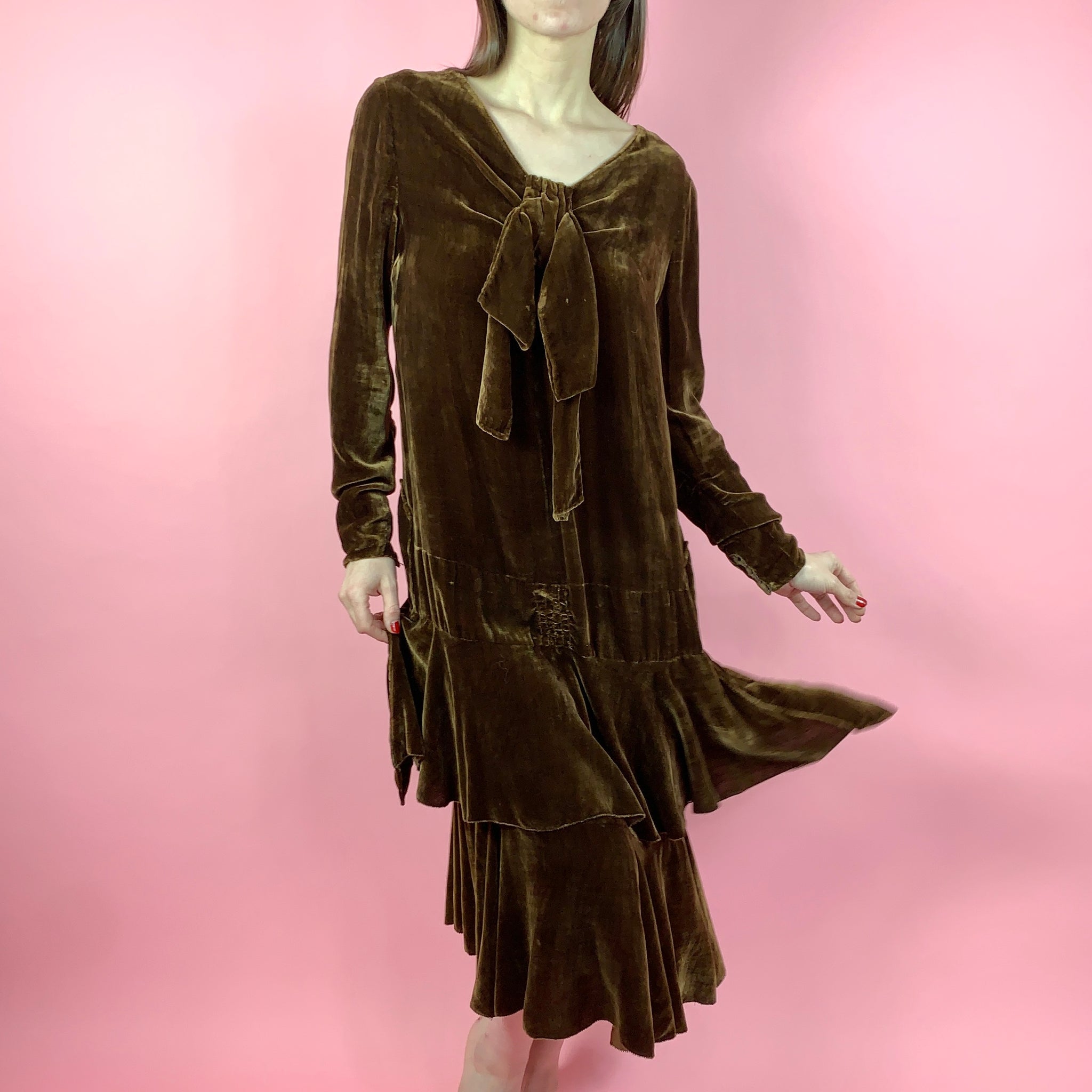 1920s 2024 velvet dress