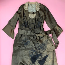Load image into Gallery viewer, Early 1920s Beaded &amp; Embroidered Silk Charmeuse Dress
