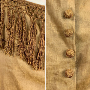 1860s Silk Fringe Blouse