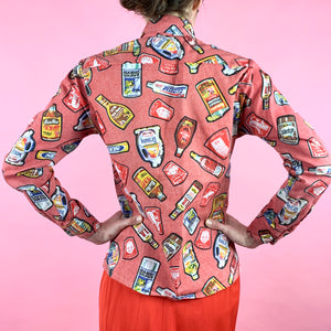 1970s Wacky Packages Collared Shirt