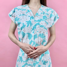 Load image into Gallery viewer, Late 30s/ Early 40s Castle/Windmill Novelty Print Feedsack Dress
