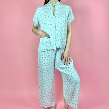 Load image into Gallery viewer, 1940s Novelty Paint Palette Print Rayon Pajama Set
