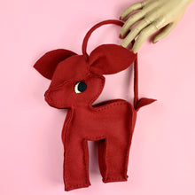 Load image into Gallery viewer, 1950s Felt Reindeer Purse
