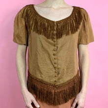 Load image into Gallery viewer, 1860s Silk Fringe Blouse
