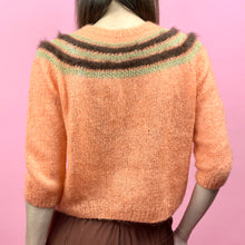 Load image into Gallery viewer, Early 1960s Mohair, Angora &amp; Gold Metallic Sweater
