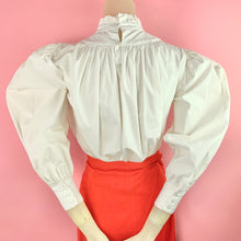 Load image into Gallery viewer, 1970s does Victorian Mega Puff Sleeve Blouse
