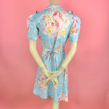 Load image into Gallery viewer, 1930s Floral Wrap Dress With Ruffles
