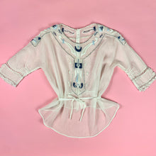 Load image into Gallery viewer, Edwardian/ 1910s Blouse w/ Masonic Sword &amp; Moon Embroidery
