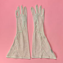 Load image into Gallery viewer, 1930s/ Early 1940s  Mesh Deco Gauntlet Gloves w/ Arrows
