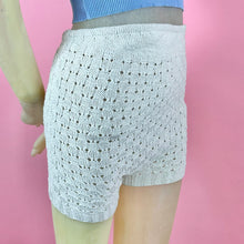 Load image into Gallery viewer, 1930s Hand Knit Basket Weave High Waist Shorts
