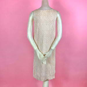 1920s Trompe L'oeil Knit Effect Dress