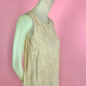 1920s Trompe L'oeil Knit Effect Dress